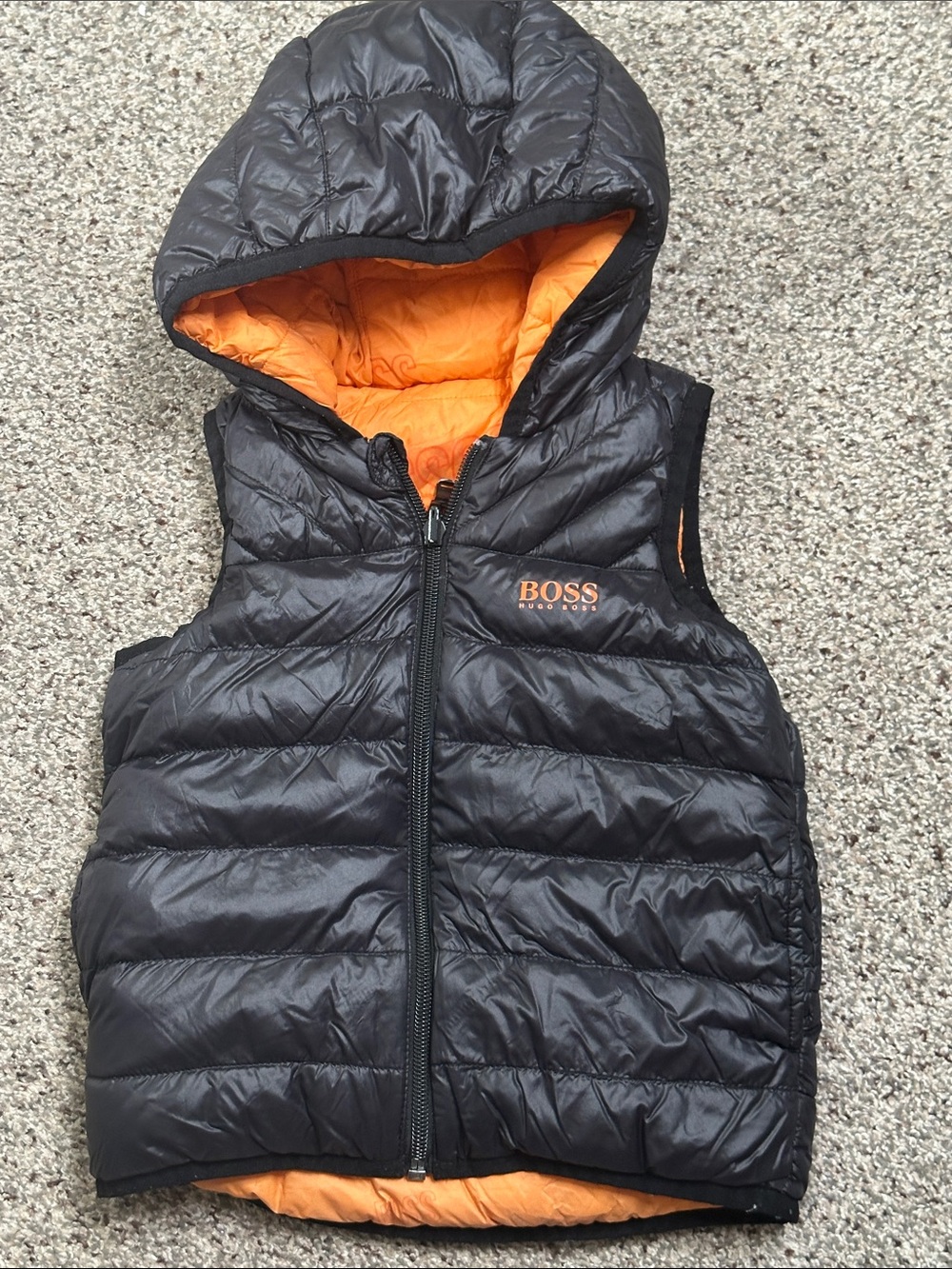 Hugo boss Kids Hooded Puffer Vest size 6 months